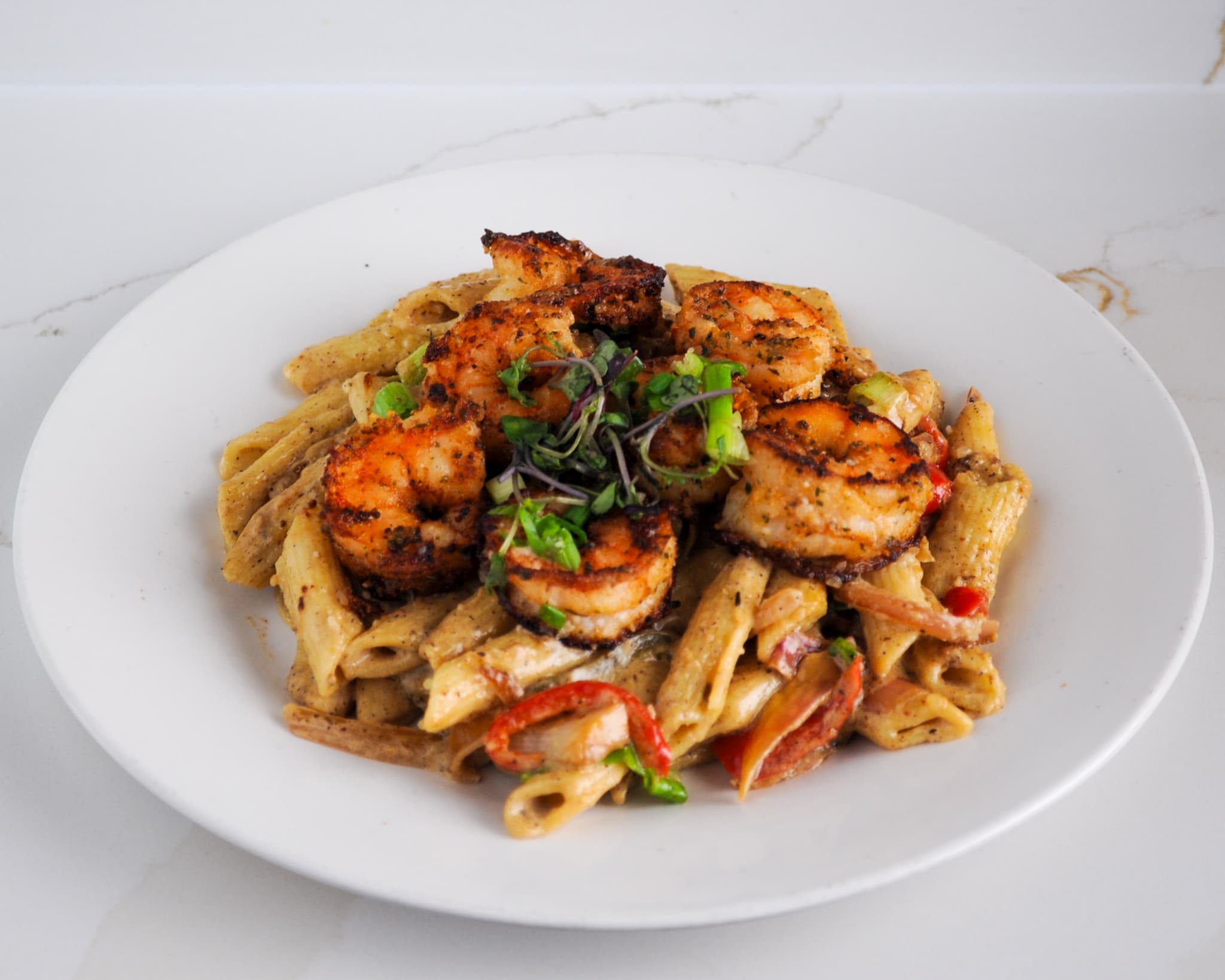 Rasta Pasta with Shrimp